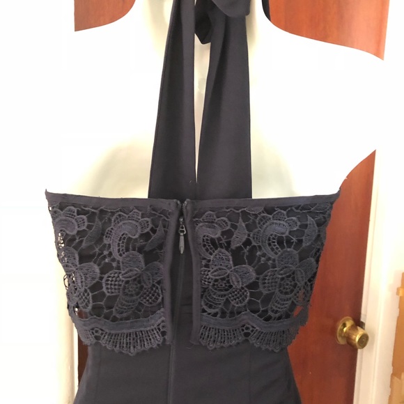 Lulus blue navy lace backless dress - Picture 3 of 4
